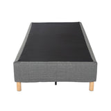 Metal Bedframe Mattress Foundation (Dark Grey) ? Queen