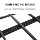 Metal Bedframe Mattress Foundation (Dark Grey) ? Queen - Extra Image