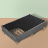 Metal Bedframe Mattress Foundation (Dark Grey) ? Single