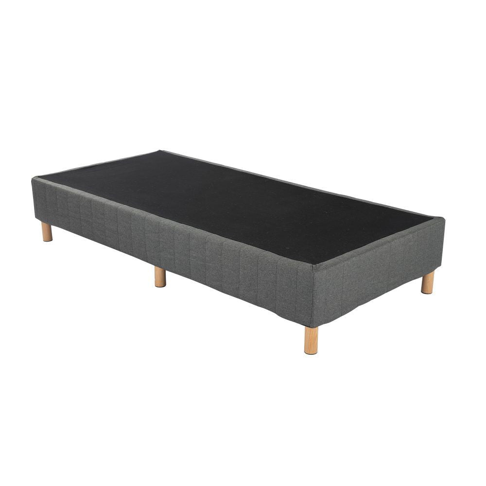 Metal Bedframe Mattress Foundation (Dark Grey) ? Single