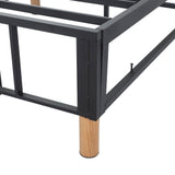 Metal Bedframe Mattress Foundation (Light Grey) ? Double