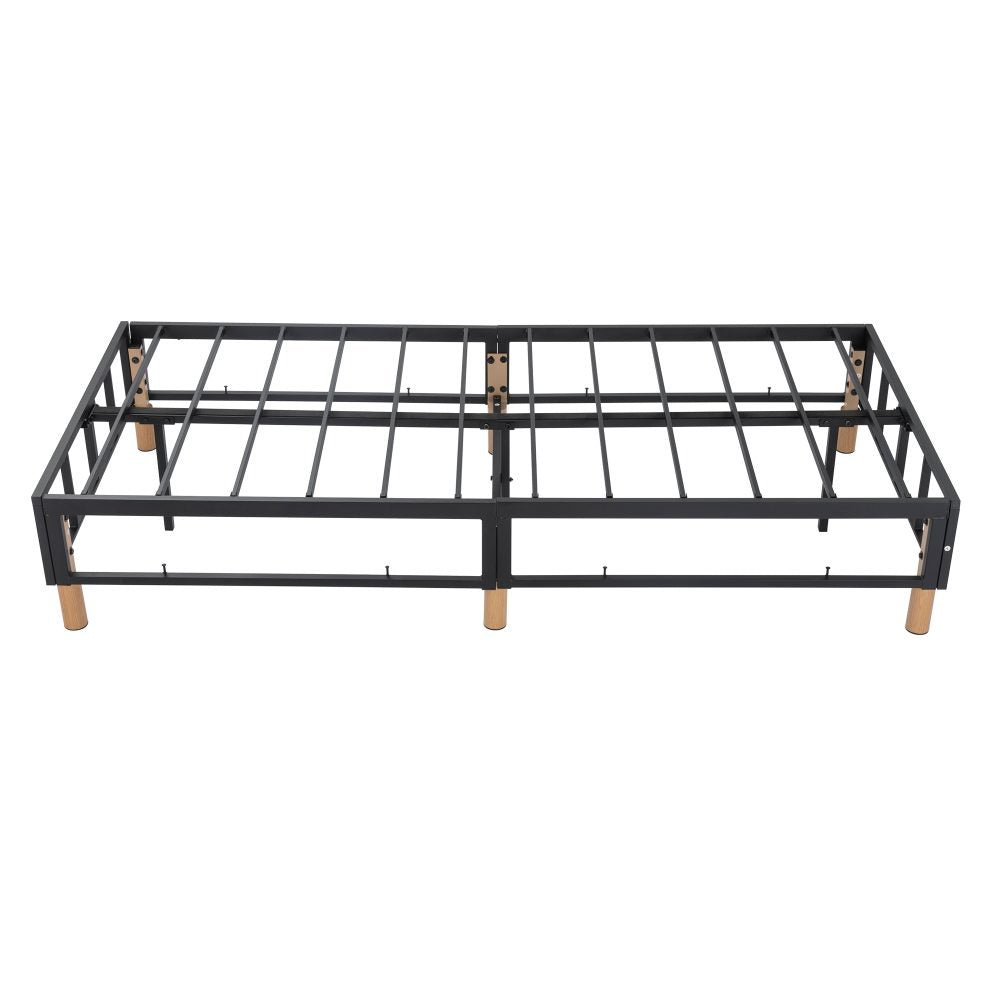 Metal Bedframe Mattress Foundation (Light Grey) ? Single