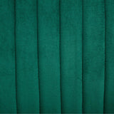 Viva Forever Set of 2 Green Velvet Dining Chairs-Art Deco Design with Gold Metal Legs - Extra Image