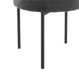 Charcoal Chic Boucle Elsa Dining Chairs - Extra Image