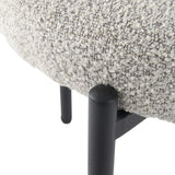 Luxe Boucle Cushioned Elsa Dining Chairs in White Quartz - Extra Image