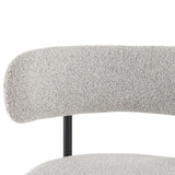 Sleek White Quartz Metal Boucle Elsa Bar Stools - Extra Image