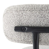 Sleek White Quartz Metal Boucle Elsa Bar Stools - Extra Image