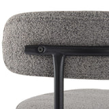 Contemporary Grey Boucle Elsa Low Bar Stools - Extra Image