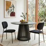 Charcoal Charm Armless Dining Chair Duo - Front View