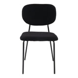 Charcoal Charm Armless Dining Chair Duo - Low Angle