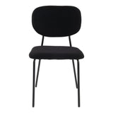 Charcoal Charm Armless Dining Chair Duo - Rear View