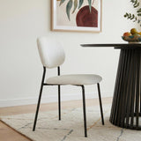 White Whisper Teddy Fabric Dining Duo - Extra Image