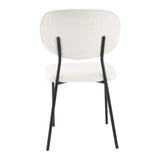 White Whisper Teddy Fabric Dining Duo - Extra Image