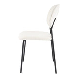 White Whisper Teddy Fabric Dining Duo - Extra Image