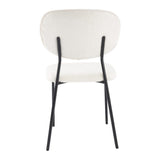 White Whisper Teddy Fabric Dining Duo - Extra Image