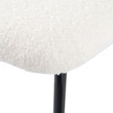 White Whisper Teddy Fabric Dining Duo - Extra Image