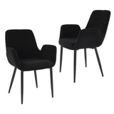 Charcoal Embrace Boucle – teddy Sherpa Fabric Armchair Set - Side View