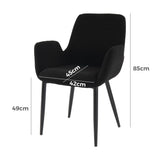 Charcoal Embrace Boucle – teddy Sherpa Fabric Armchair Set - Extra Image