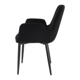 Charcoal Embrace Boucle – teddy Sherpa Fabric Armchair Set - Rear View
