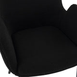 Charcoal Embrace Boucle – teddy Sherpa Fabric Armchair Set - Extra Image