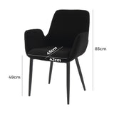 Charcoal Embrace Boucle – teddy Sherpa Fabric Armchair Set - Extra Image