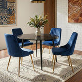 Blue Velvet Bistro Dining Set