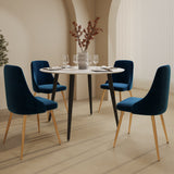 Ocean’s Velvet Dining Set - Front View