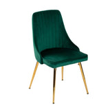 Velvet Elegance Dining Set - 45-Degree Angle