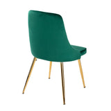 Velvet Elegance Dining Set - Low Angle