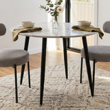 Round MDF Marbling Dining Table