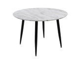 Round MDF Marbling Dining Table - Top-Down View