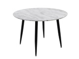 Round MDF Marbling Dining Table - Front View