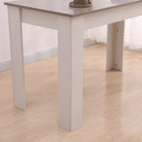 Dining Table Rectangular Wooden 120M-Grey&White - Extra Image