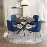 Marble Masterpiece Table and Chair Set - Side View