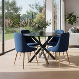 Marble Masterpiece Table and Chair Set - Top-Down View
