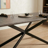 Falcon Rectangular Dining Table MDF Marbling - Extra Image