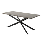 Dining Delight: Rectangular Table and Navy Velvet Chairs Dining Set - Extra Image
