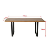Venice Rectangular Dining Table 170cm Natural - Extra Image