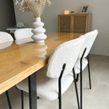 Venice Rectangular Dining Table 170cm Natural - Rear View
