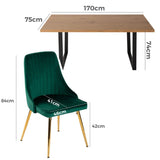 Gourmet Glamour: The Natural&Velvet Dining Set - Extra Image