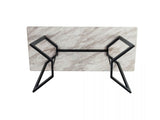 Rectangular Marble-Effect Table - Rear View