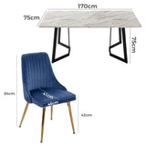 Marble Bliss Dining Set - Extra Image