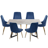 Marble Bliss Dining Set - Front View