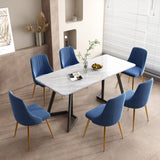 Marble Bliss Dining Set - Front View