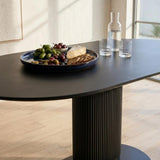 Clara Eclipse Oval Dining Table - Rear View
