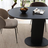 Clara Eclipse Oval Dining Table - Front View