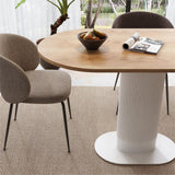 Clara Gather Round Oval Dining Table - 45-Degree Angle