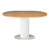 Clara Gather Round Oval Dining Table - Rear View