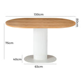 Clara Gather Round Oval Dining Table - Extra Image