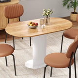 Clara Gather Round Oval Dining Table - Front View